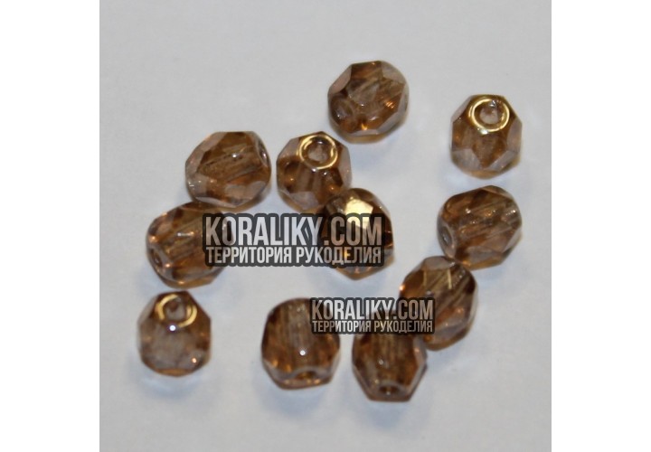 (STKB10220_14400-04) Скляні бусини круглі грановані розмір 4 мм
