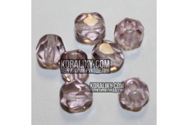 (STKB20010-06) Скляні бусини круглі грановані розмір 6мм
