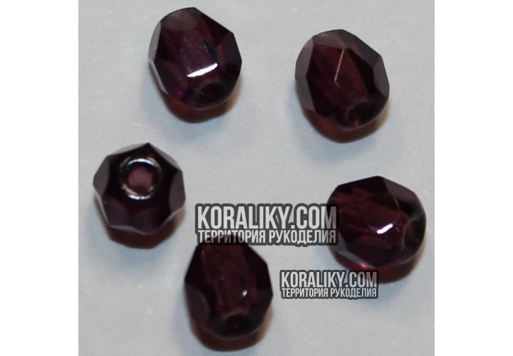 (STKB20080-12) Скляні бусини круглі грановані розмір  12 мм