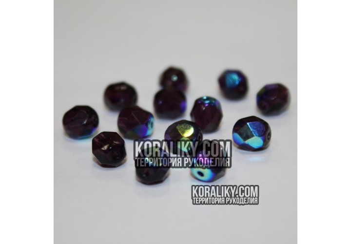 (STKB20080_28701-07) Скляні бусини круглі грановані розмір  07 мм