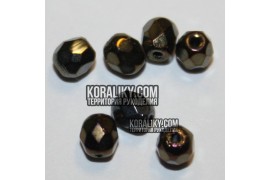 (STKB23980_21415-04) Скляні бусини круглі грановані розмір 4 мм
