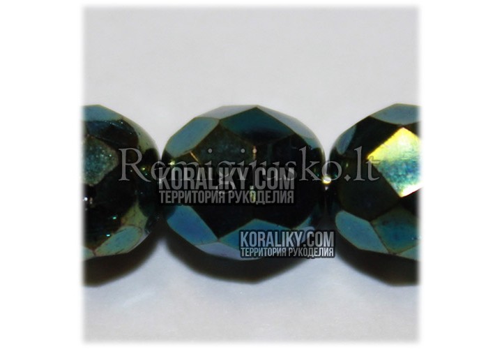 (STKB23980_21455-08) Скляні бусини круглі грановані розмір 8мм