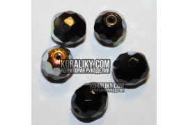 (STKB23980_28001-08) Скляні бусини круглі грановані розмір 8 мм