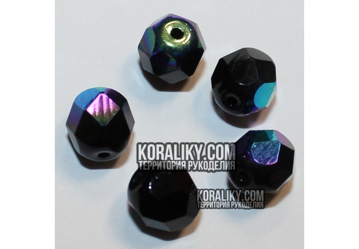 (STKB23980_28701-04) Скляні бусини круглі грановані розмір  04 мм