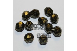 (STKB23980_56902-08) Скляні бусини круглі грановані розмір 08 мм