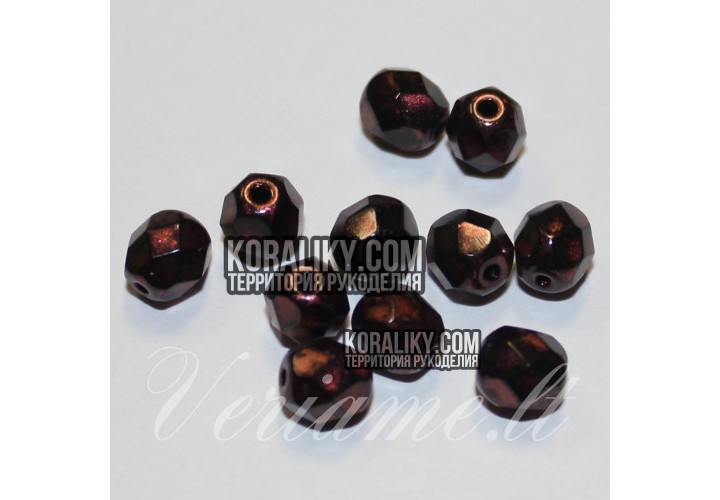 (STKB23980_56904-04) Скляні бусини круглі грановані розмір 4 мм