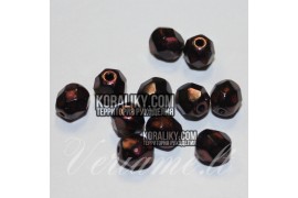 (STKB23980_56904-10) Скляні бусини круглі грановані розмір 10 мм