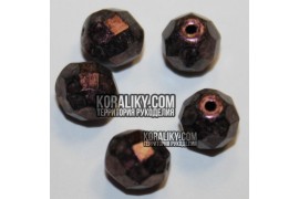 (STKB23980_56991-08) Скляні бусини круглі грановані розмір 08 мм