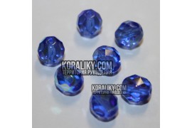 (STKB30050_28701-10) Скляні бусини круглі грановані розмір 10 мм