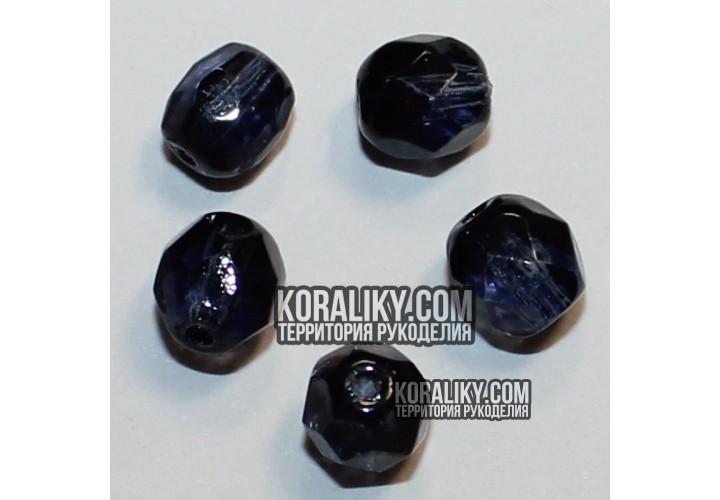 (STKB30320-14) Скляні бусини круглі грановані розмір  14 мм