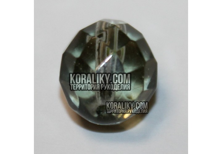 (STKB40510-10) Скляні бусини круглі грановані розмір 10 мм