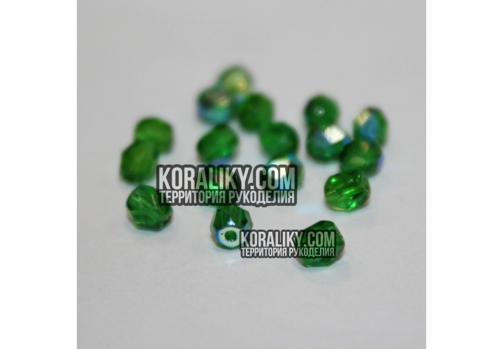 (STKB50120_28701-04) Скляні бусини круглі грановані розмір 4 мм