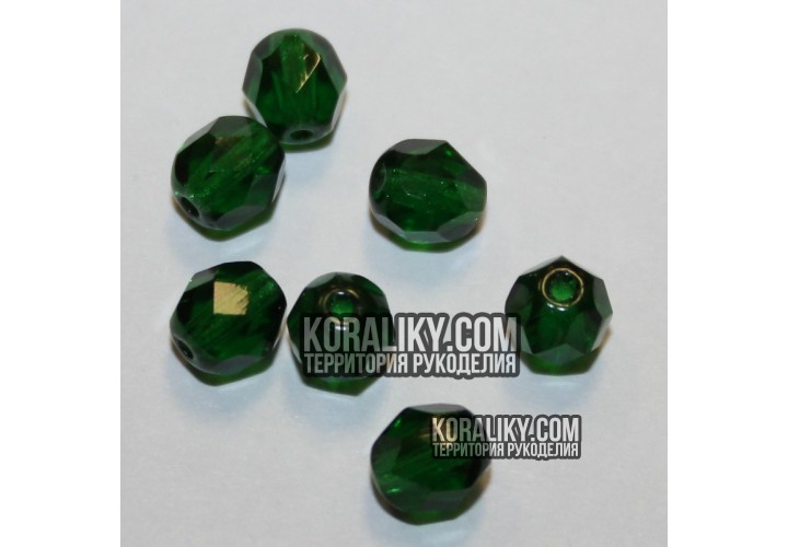 (STKB50150-06) Скляні бусини круглі грановані розмір  06 мм