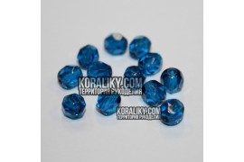 (STKB60080-06) Скляні бусини круглі грановані розмір 6мм