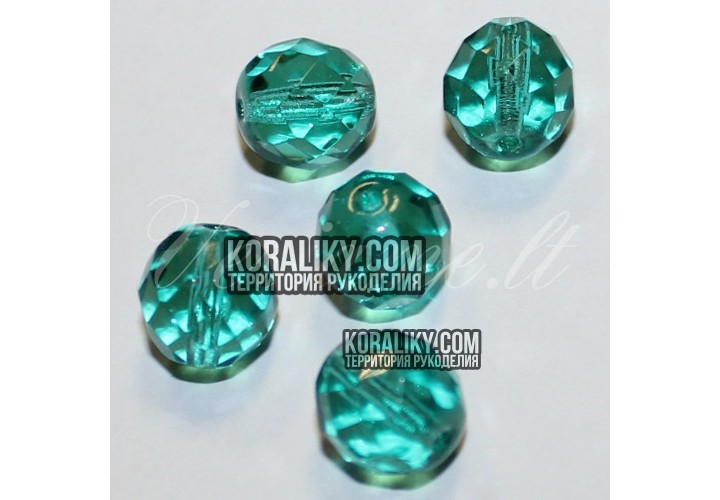 (STKB60210-10) Скляні бусини круглі грановані розмір 10 мм