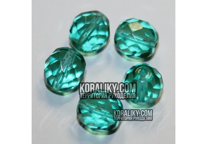 (STKB60220-14) Скляні бусини круглі грановані розмір 14 мм