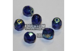 (STKB60320_28701-06) Скляні бусини круглі грановані розмір 6мм