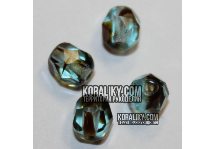 (STKB68116-06) Скляні бусини круглі грановані розмір  06 мм
