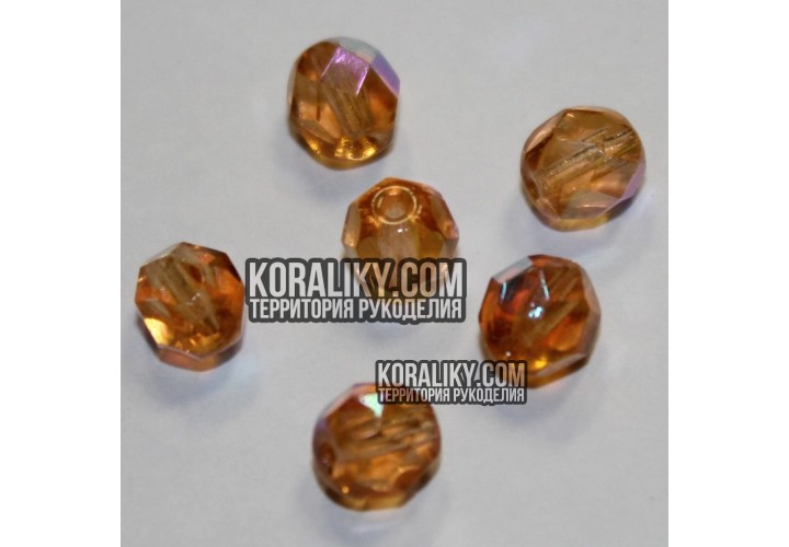 (STKB70990_28701-06) Скляні бусини круглі грановані розмір 6мм