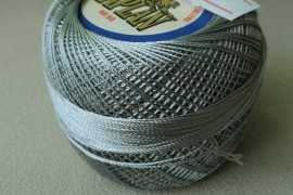 MSL0317 Ірис нитки поліестерові KAPLAN, колір сірий