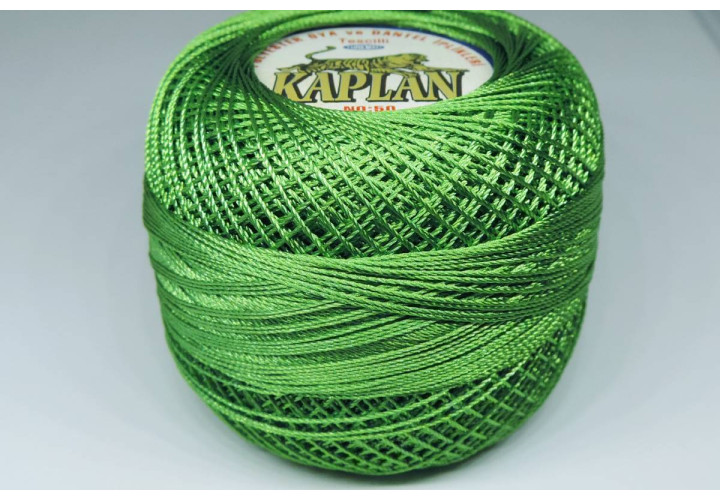 MSL0699 Ирис нитки полиэстеровые KAPLAN, цвет зеленый