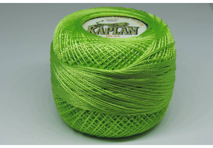 MSL0704 Ірис нитки поліестерові KAPLAN, колір світло-зелений
