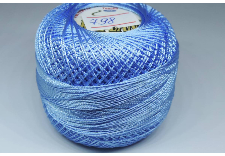 MSL0798 Ірис нитки поліестерові KAPLAN, колір блакитний